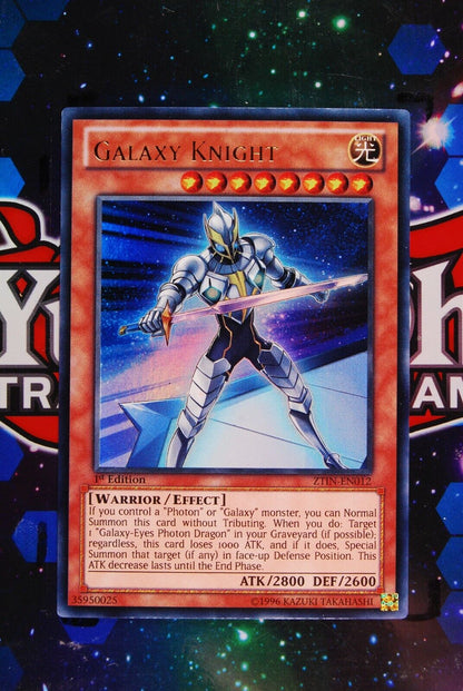 Galaxy Knight ZTIN-EN012 1st Edition Ultra Rare Yugioh Card