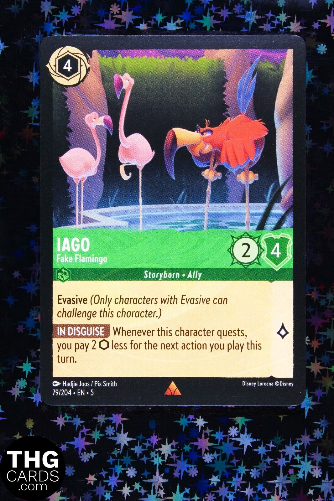 Iago, Fake Flamingo 79/204 Rare Lorcana Card EN 5