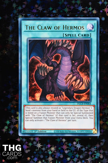 The Claw of Hermos DLCS-EN064 1st Edition Ultra Rare Yugioh Card