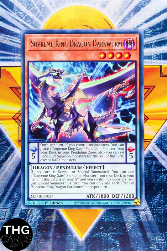 Supreme King Dragon Darkwurm MZMI-EN057 1st Edition Rare Yugioh Card