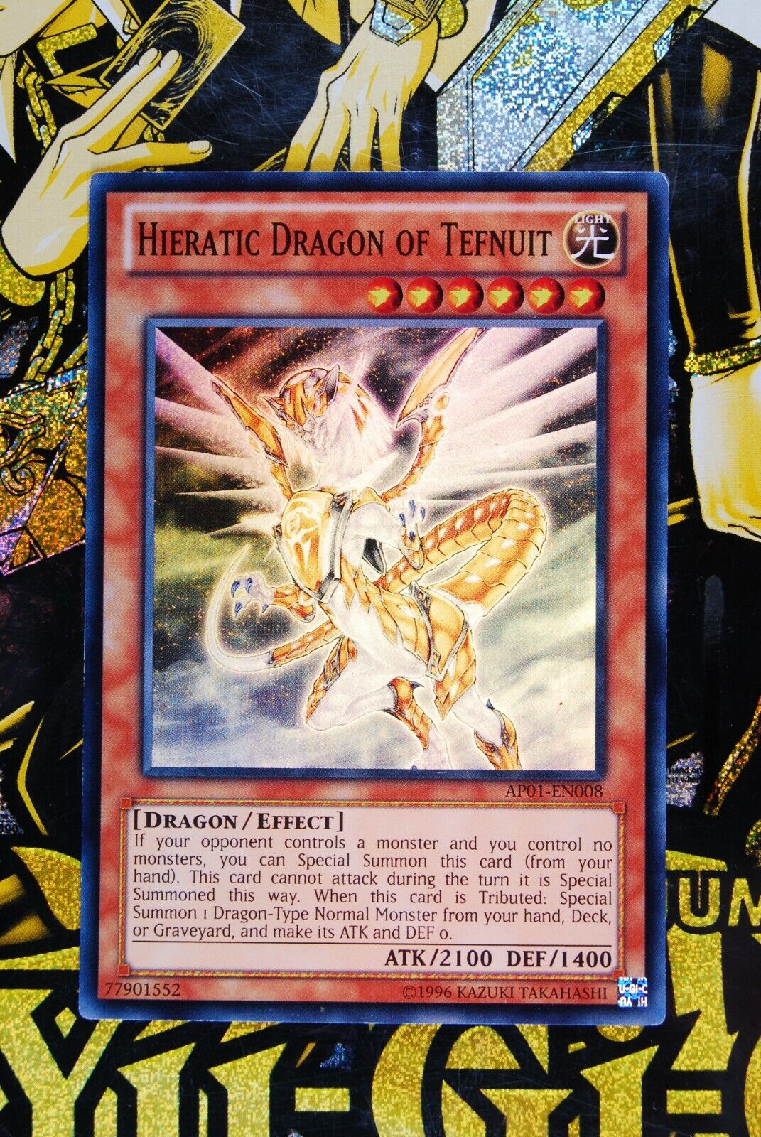 Hieratic Dragon of Tefnuit AP01-EN008 Super Rare Yugioh Card