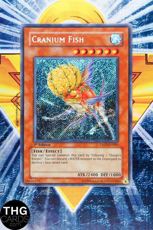 Cranium Fish TAEV-EN083 1st Edition Secret Rare Yugioh Card