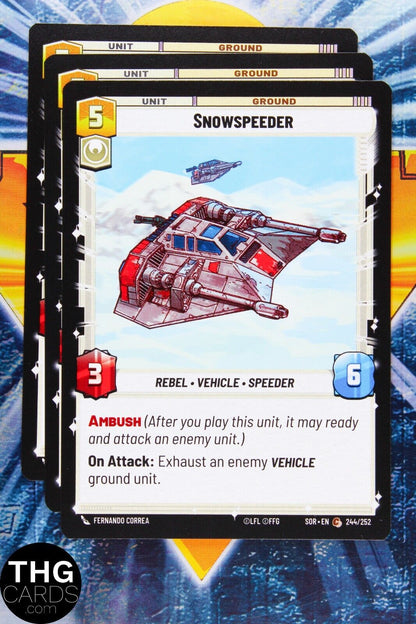 Snowspeeder 244/252 Common Star Wars Unlimited Card Playset