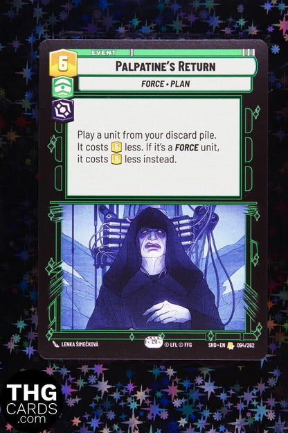 Palpatine's Return 094/262 Rare Star Wars Unlimited Card SHD