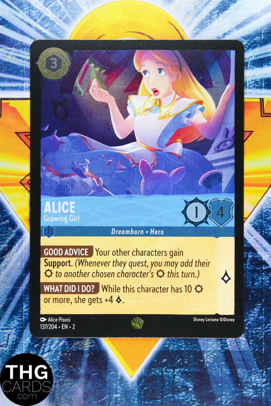 Alice, Growing Girl 137/204 Legendary Foil Lorcana Rise of Floodborn Card