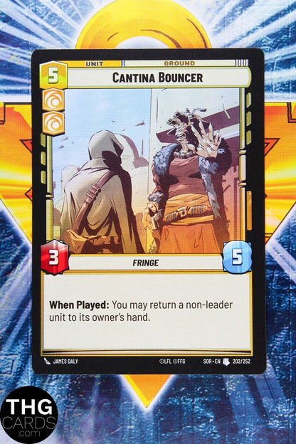 Cantina Bouncer 202/252 Uncommon Foil Star Wars Unlimited Card