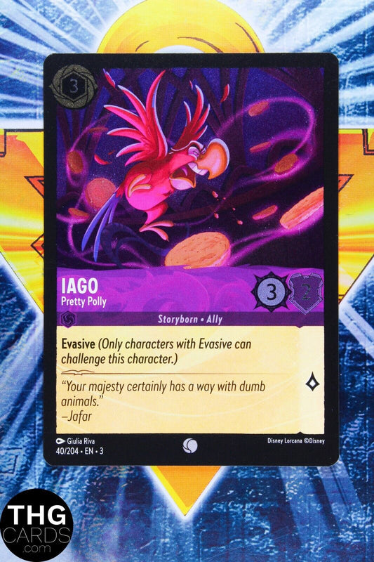 Iago, Pretty Polly 40/204 Foil Common Lorcana Into the Inklands Card