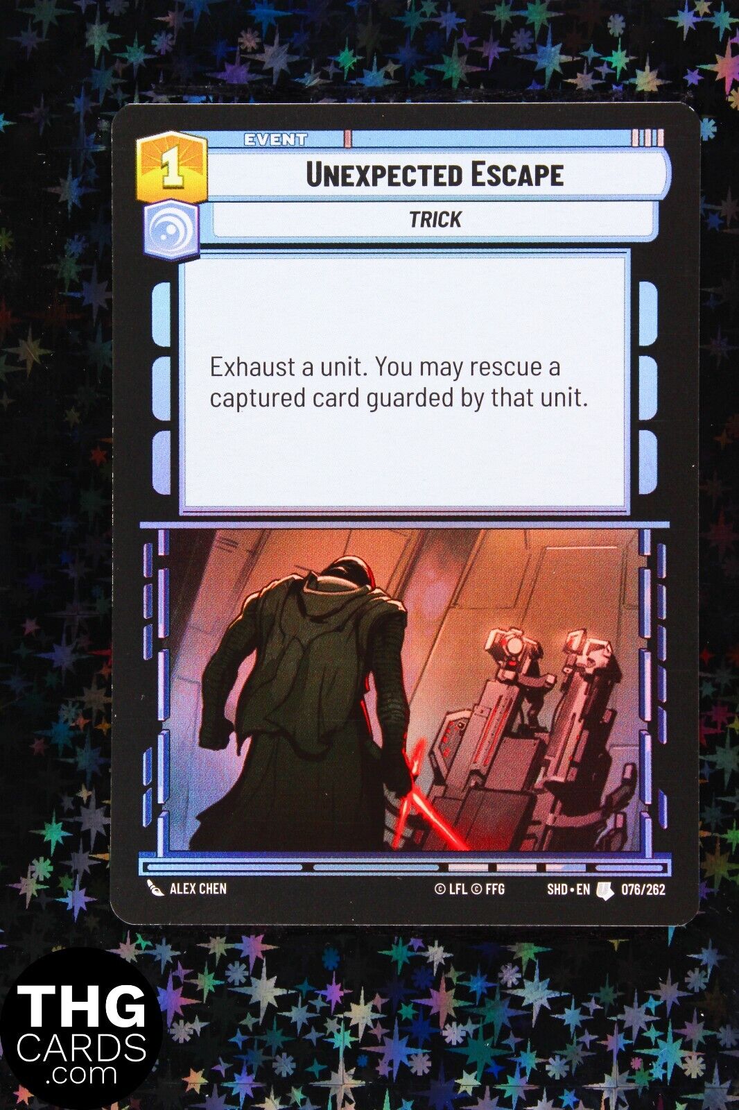 Unexpected Escape 076/262 Foil Uncommon Star Wars Unlimited Card SHD