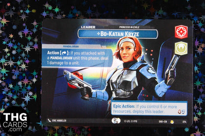 Bo-Katan Kryze, Princess in Exile 274 Showcase Star Wars Unlimited Card SHD