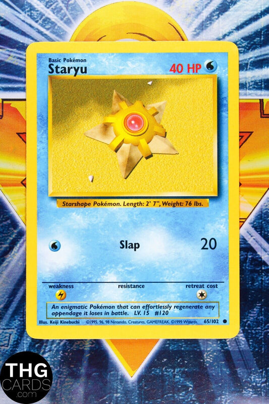 Staryu 65/102 Common Base Set Pokemon Card