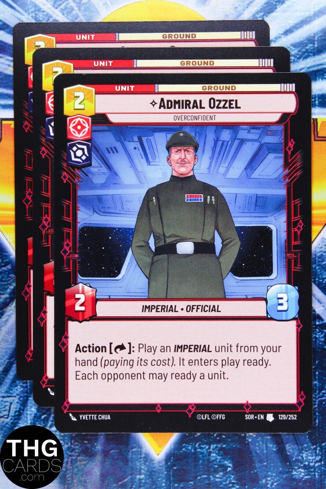 Admiral Ozzel 129/252 Uncommon Star Wars Unlimited Card Playset