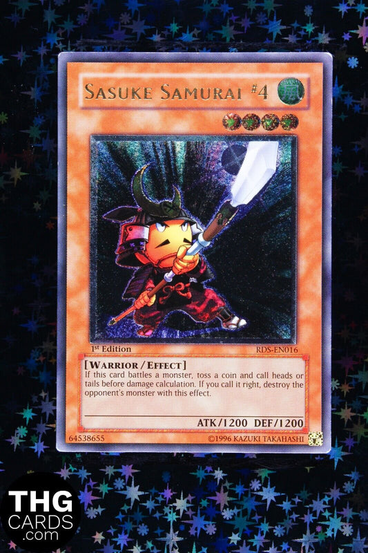 Sasuke Samurai #4 RDS-EN016 1st Edition Ultimate Rare Yugioh Card