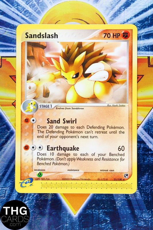 Sandslash 21/100 Non Holo Rare EX Stormfront Pokemon Card