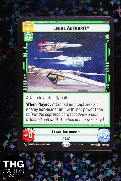 Legal Authority 124/262 Rare Star Wars Unlimited Card SHD