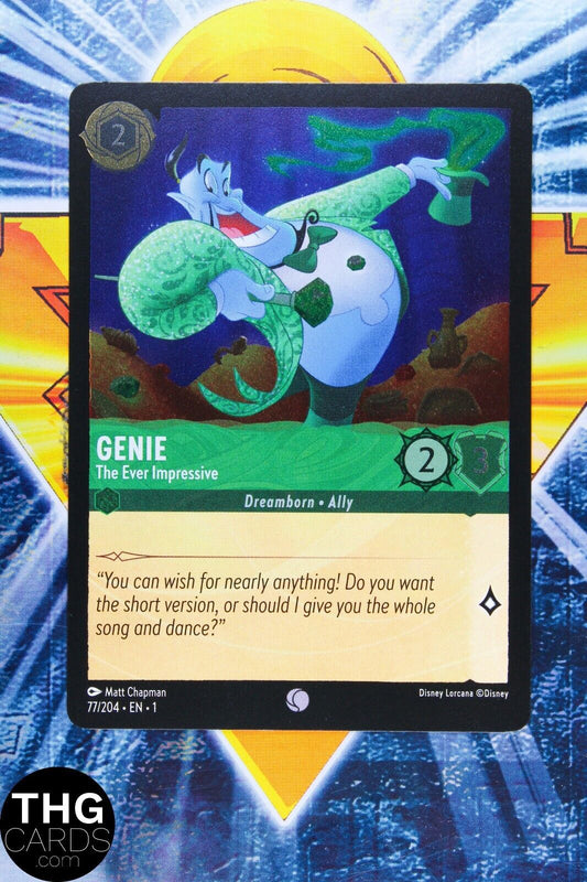 Genie, The Ever Impressive 77/204 Foil Common Lorcana First Chapter Card