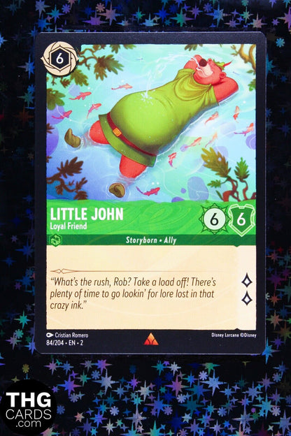 Little John, Loyal Friend 84/204 Rare Lorcana Card EN 2 PLAYSET