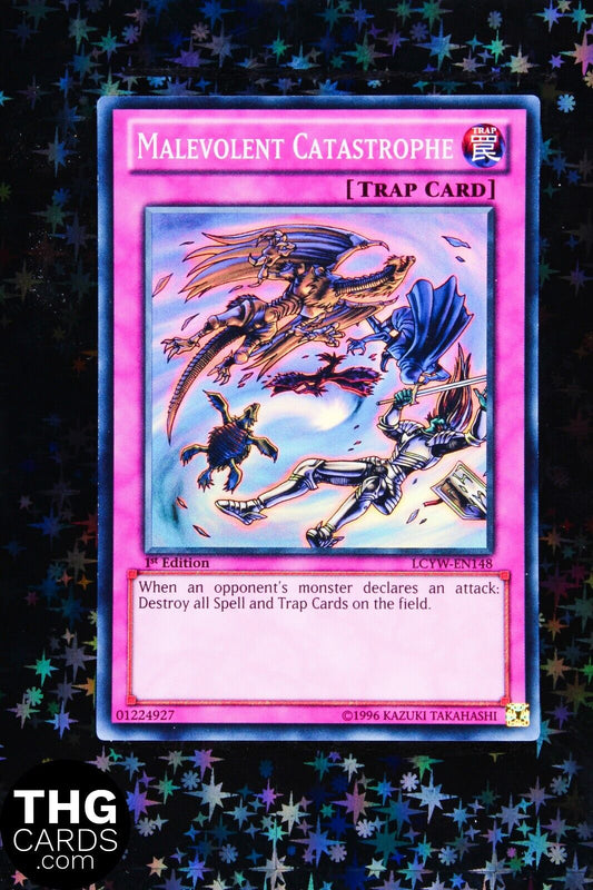 Malevolent Catastrophe LCYW-EN148 1st Edition Super Rare Yugioh Card