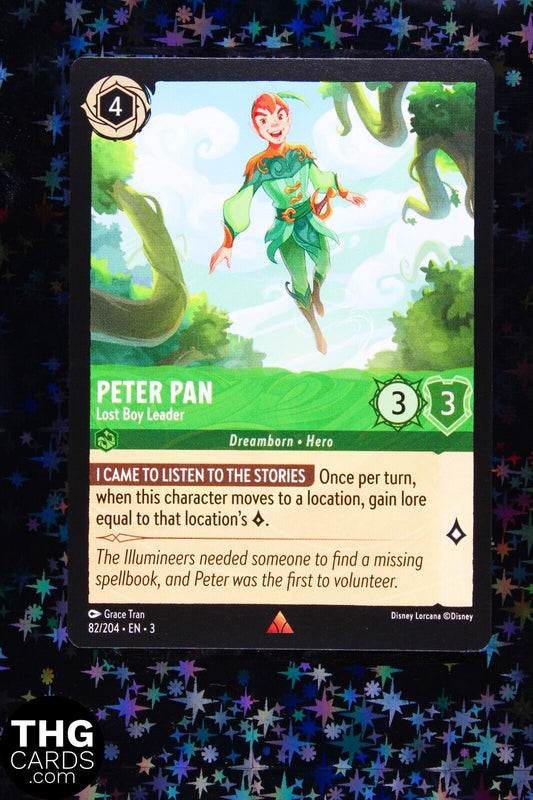 Peter Pan, Lost Boy Leader 82/204 Rare Lorcana Card EN3