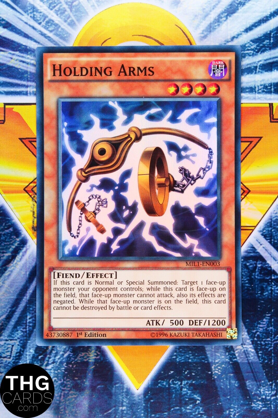 Holding Arms MIL1-EN003 1st Edition Super Rare Yugioh Card