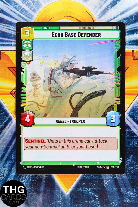 Echo Base Defender 098/252 Foil Common Star Wars Unlimited Card