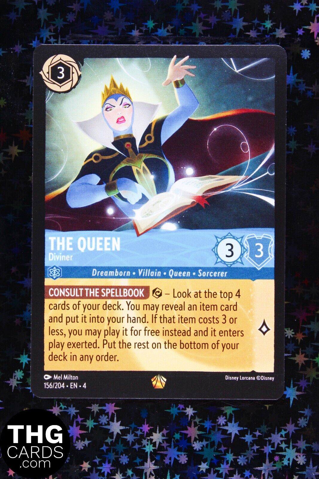 The Queen, Diviner 156/204 Legendary Lorcana Card EN4