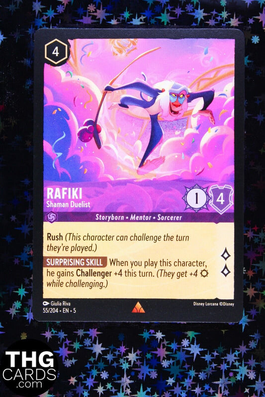 Rafiki, Shaman Duelist 55/204 Rare Lorcana Card EN 5