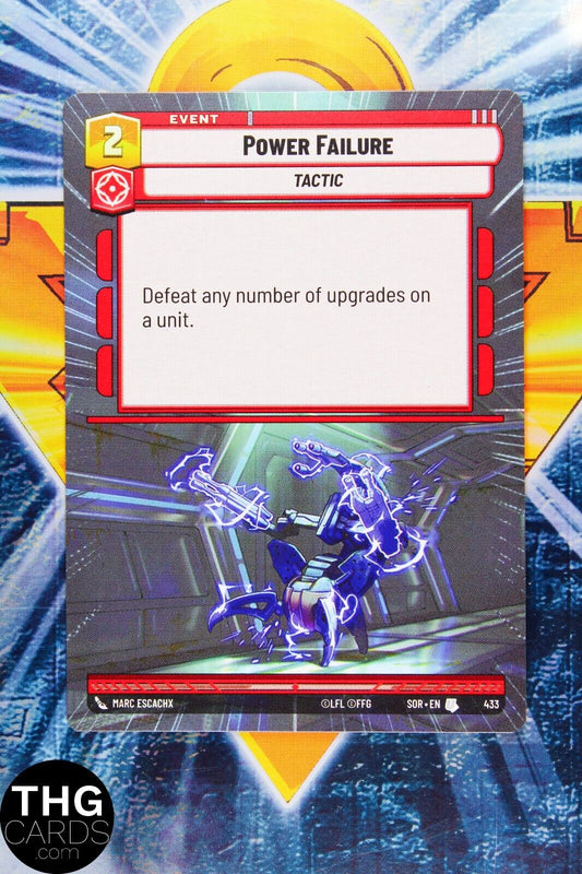 Power Failure - Tactic 418 Uncommon Hyperspace Star Wars Unlimited Card