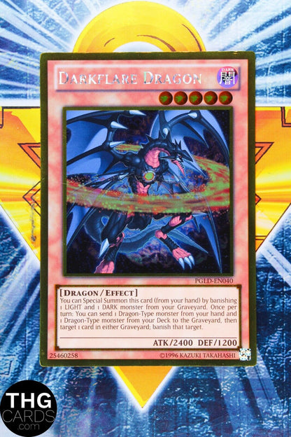 Darkflare Dragon PGLD-EN040 Gold Ultra Rare Yugioh Card