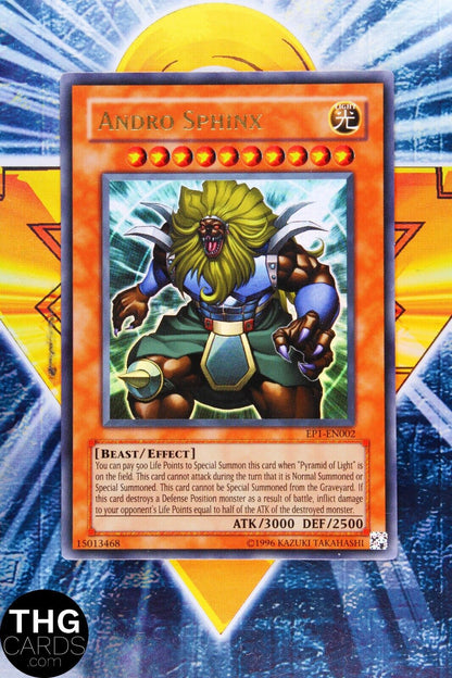 Theinen, Andro, Teleia Sphinx EP1-EN001 002 003 Ultra Rare Promo Set Yugioh Card