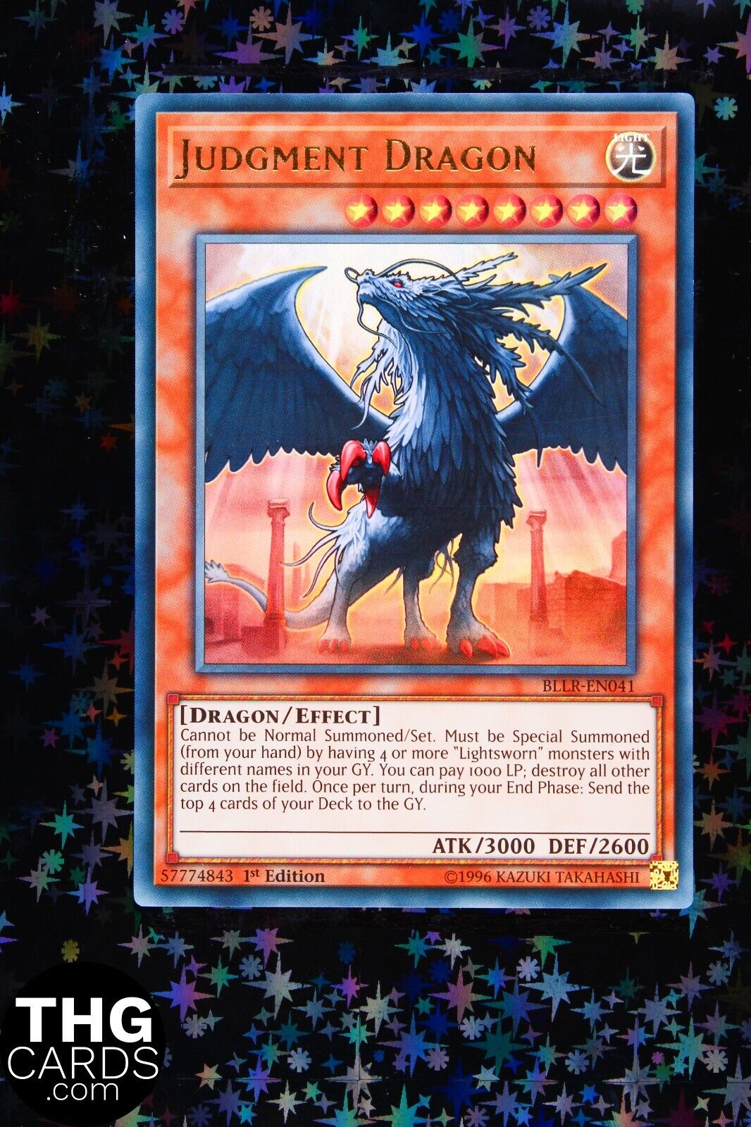 Judgment Dragon BLLR-EN041 1st Edition Ultra Rare Yugioh Card