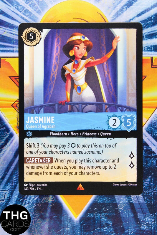 Jasmine, Queen of Agrabah 149/204 Rare Lorcana First Chapter Card