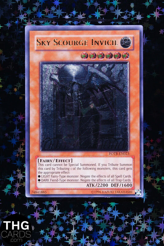 Sky Scourge Invicil FOTB-EN023 Euro Ultimate Rare Yugioh Card