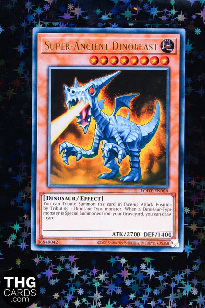 Super-Ancient Dinobeast LODT-EN088 Ultra Rare Yugioh Card 2024 Reprint