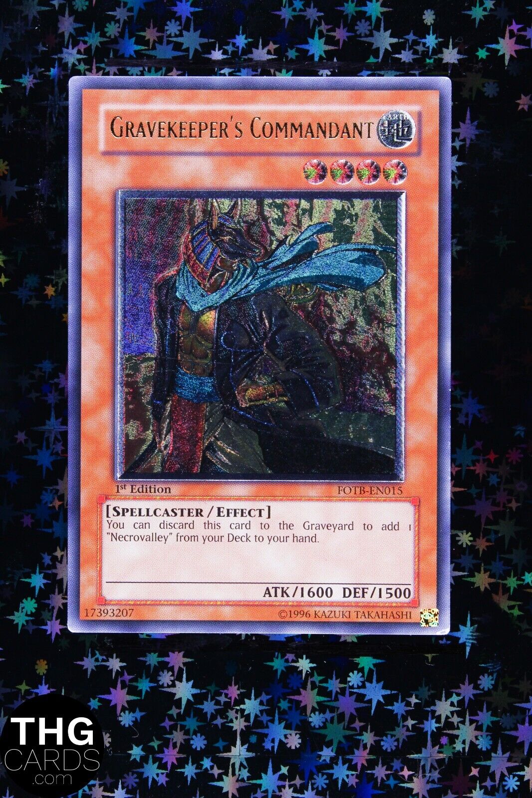 Gravekeeper's Commandant FOTB-EN015 1st Edition Euro Ultimate Rare Yugioh Card