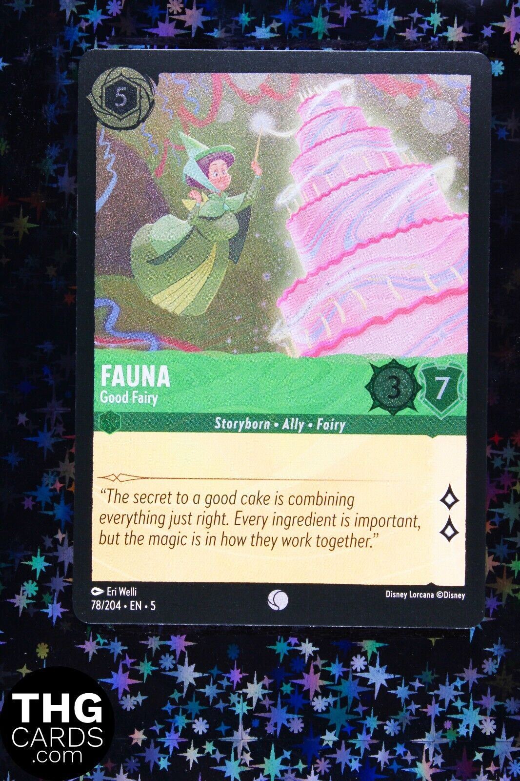 Fauna, Good Fairy 78/204 Foil Common Lorcana Card EN 5