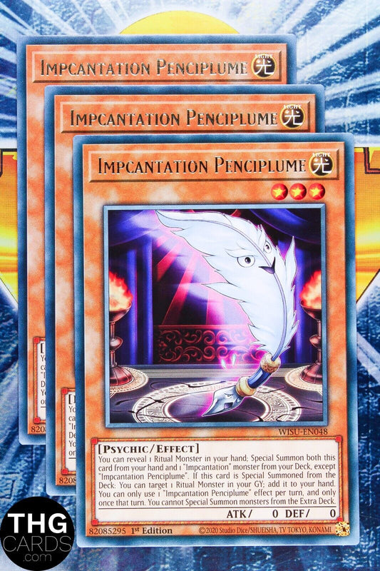 Impcantation Penciplume WISU-EN048 1st Edition Rare Yugioh Card Playset