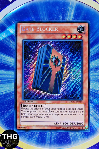 Gate Blocker DRLG-EN034 1st Edition Secret Rare Yugioh Card