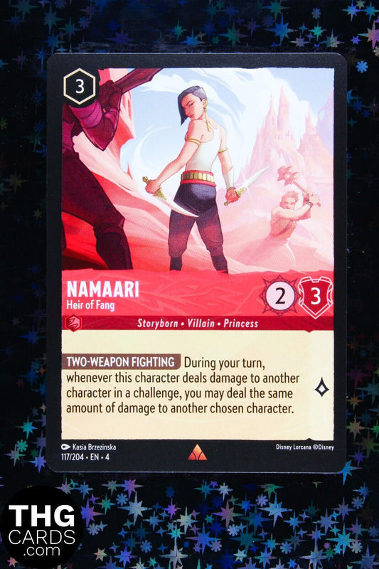 Namaari, Heir of Fang 117/204 Rare Lorcana Card EN 4