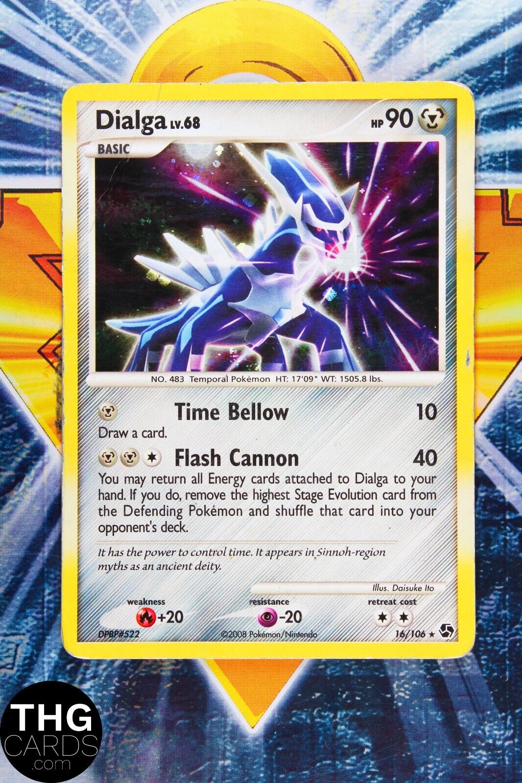 Dialga 16/106 Rare Diamond & Pearl Great Encounters Pokemon Card