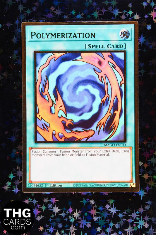 Polymerization MAGO-EN044 1st Ed Premium Gold Rare Yugioh Card