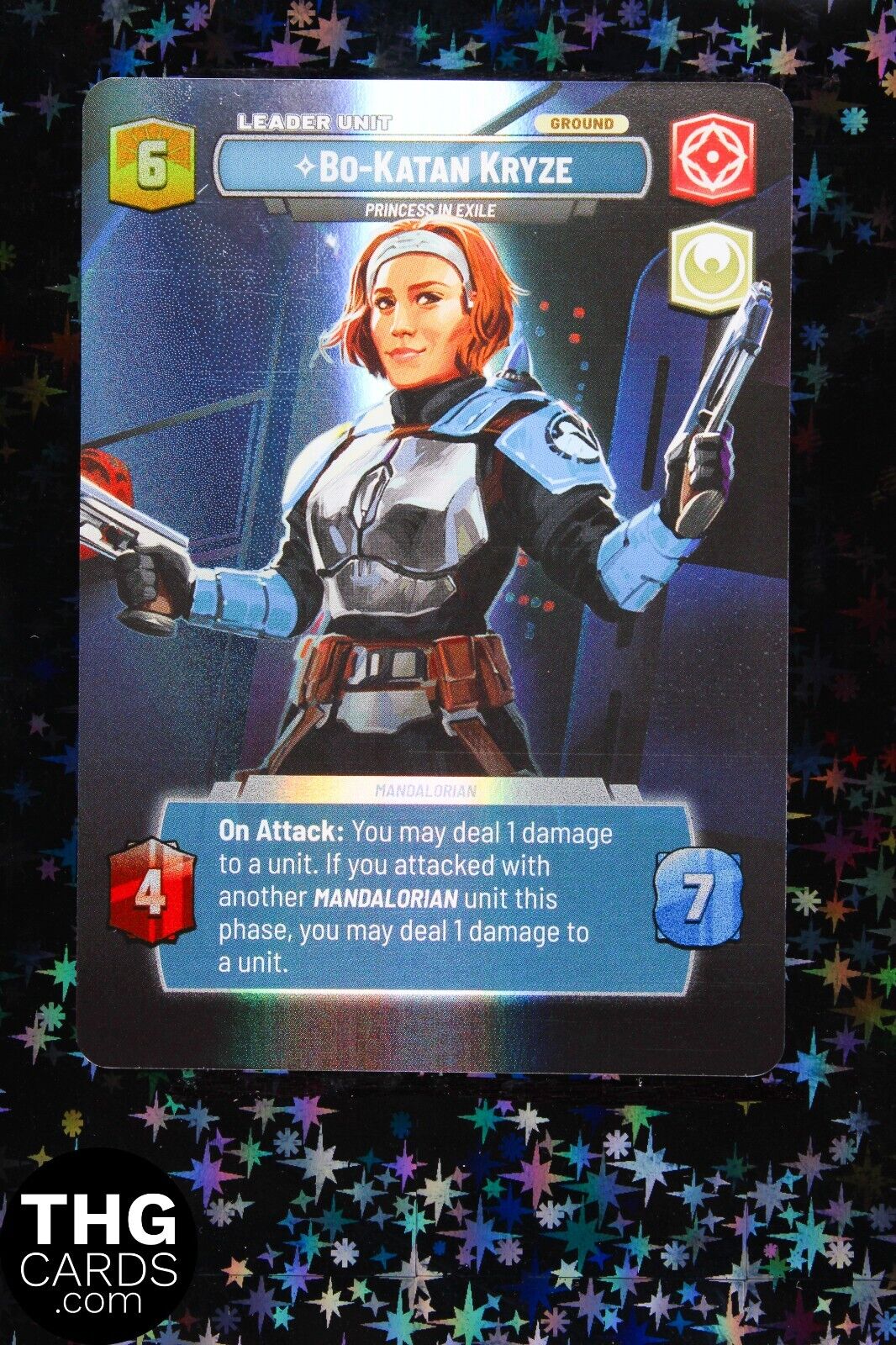 Bo-Katan Kryze, Princess in Exile 274 Showcase Star Wars Unlimited Card SHD