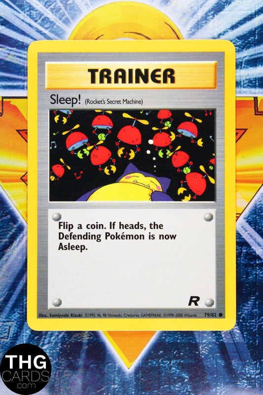 Sleep! 79/82 Common Team Rocket Pokemon Card
