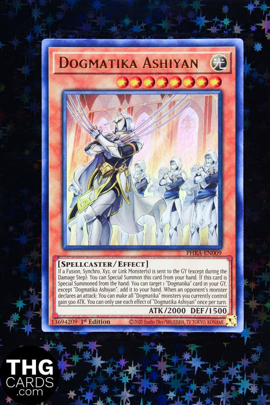 Dogmatika Ashiyan PHRA-EN009 1st Edition Ultra Rare Yugioh Card