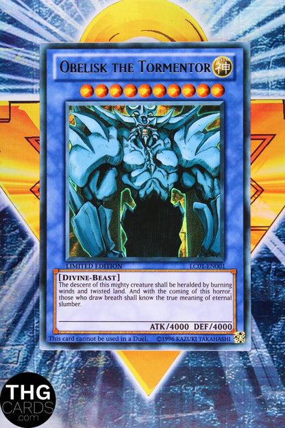 Obelisk the Tormentor LC01-EN001 Ultra Rare 2010 Yugioh Card Limited Edition