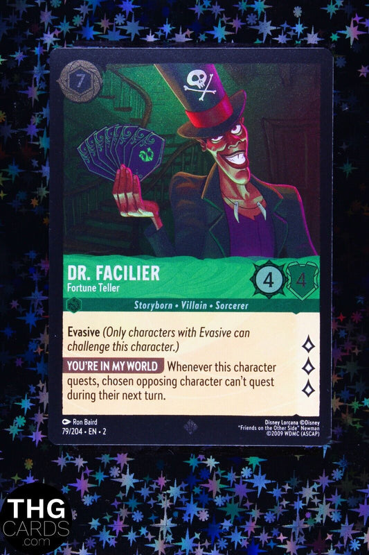 Dr. Facilier, Fortune Teller 79/204 Super Rare Foil Lorcana Card EN 2