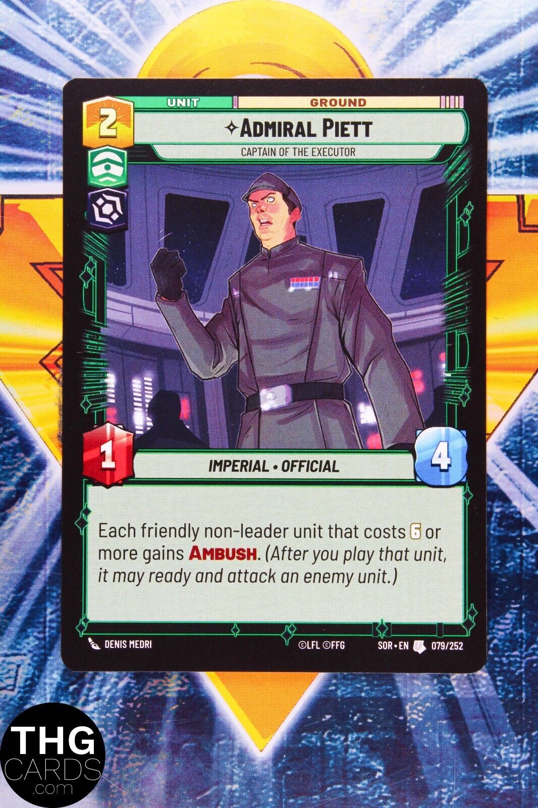 Admiral Piett 079/252 Uncommon Star Wars Unlimited Card Playset