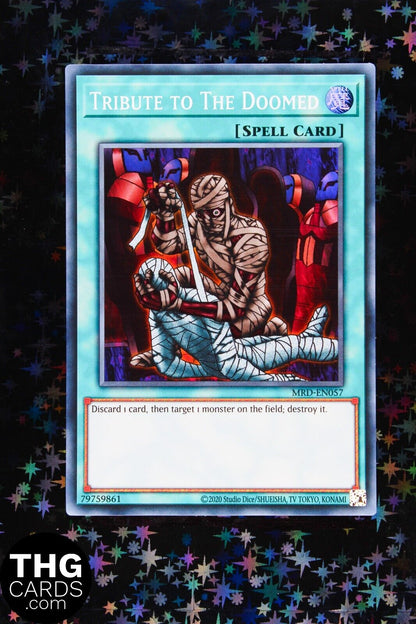 Tribute to the Doomed MRD-EN057 Super Rare Yugioh Card 25th An