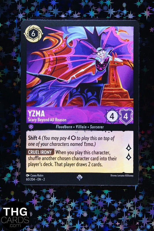 Yzma, Scary Beyond All Reason 60/204 Super Rare Lorcana Card EN 2