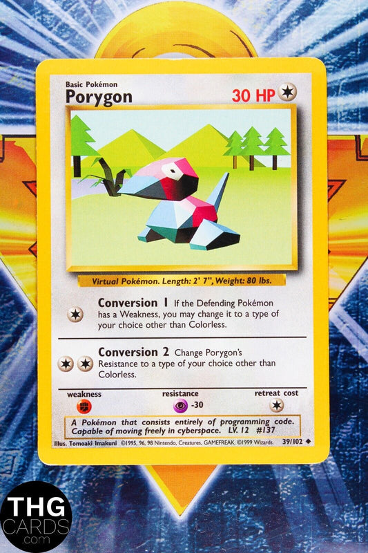 Porygon 39/102 Uncommon Base Set Pokemon Card