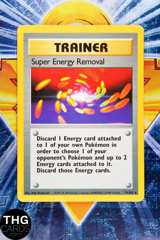 Super Energy Removal 79/102 Rare Base Set Pokemon Card